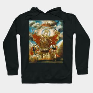 Our Lady of Mt Carmel Virgin Mary St Michael & St Gabriel Scapular Hoodie